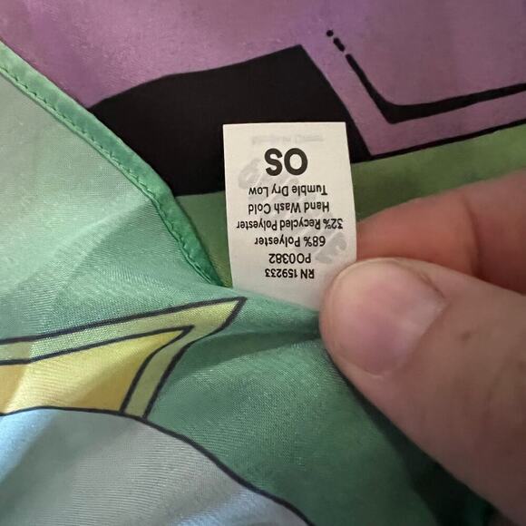 Colorful And Bold Square Parade Scarf 24" x 24" - Picture 3 of 5